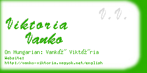 viktoria vanko business card